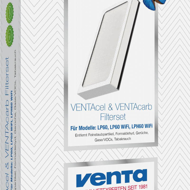 Filtr zintegrowany VENTAcel HEPA 0,1 µm & VENTAcarb węglowy